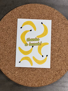 “thanks a bunch!” bananas card 🍌 