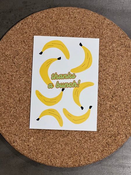 “thanks a bunch!” bananas card 🍌 