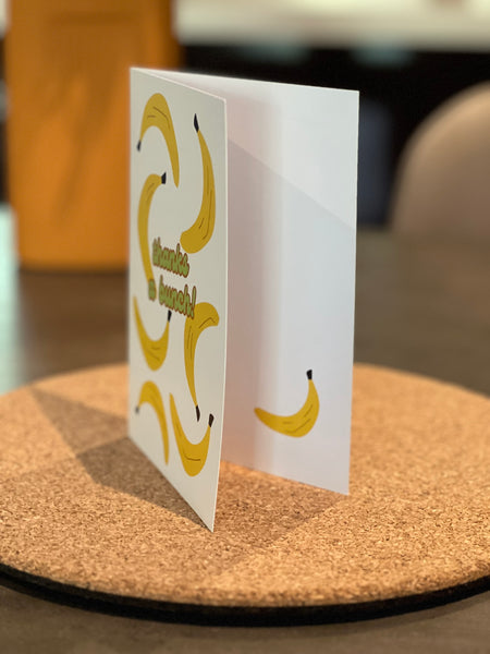 “thanks a bunch!” bananas card 🍌 