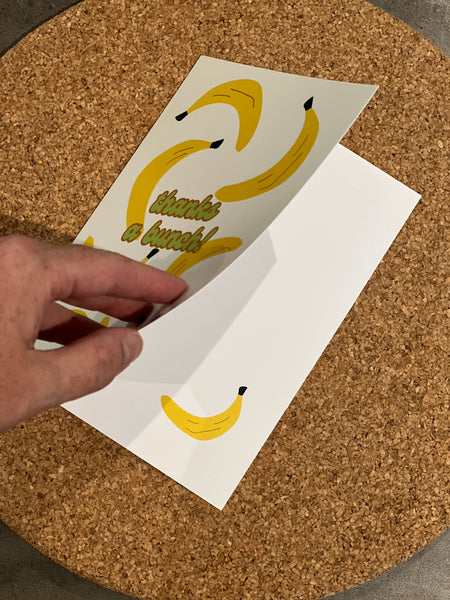 “thanks a bunch!” bananas card 🍌 